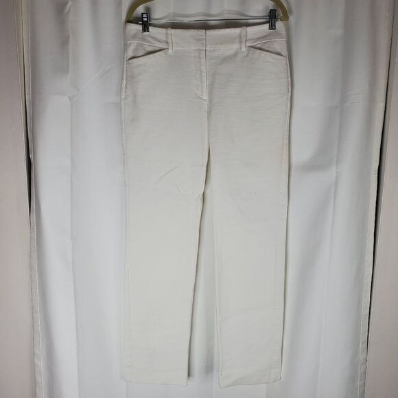 Ann Taylor Factory Pants - Ann Taylor Factory White Signature Dress Pants (Size 6)